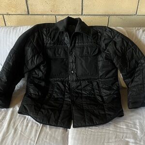 Diesel Men’s XS Black Quilted Black Chore Coat